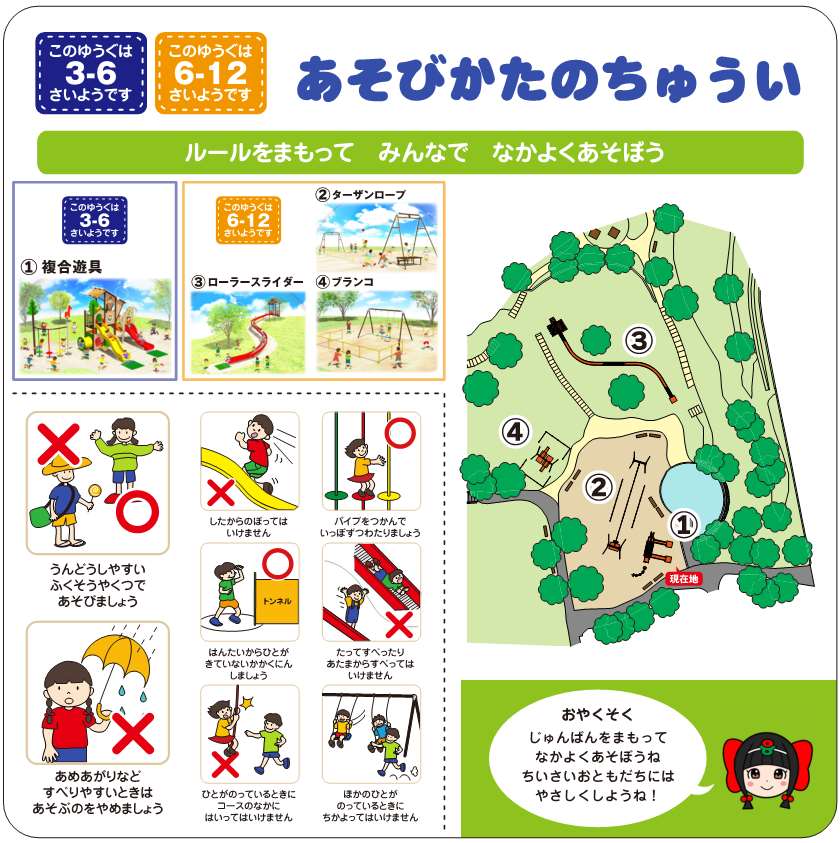 遊び方案内看板