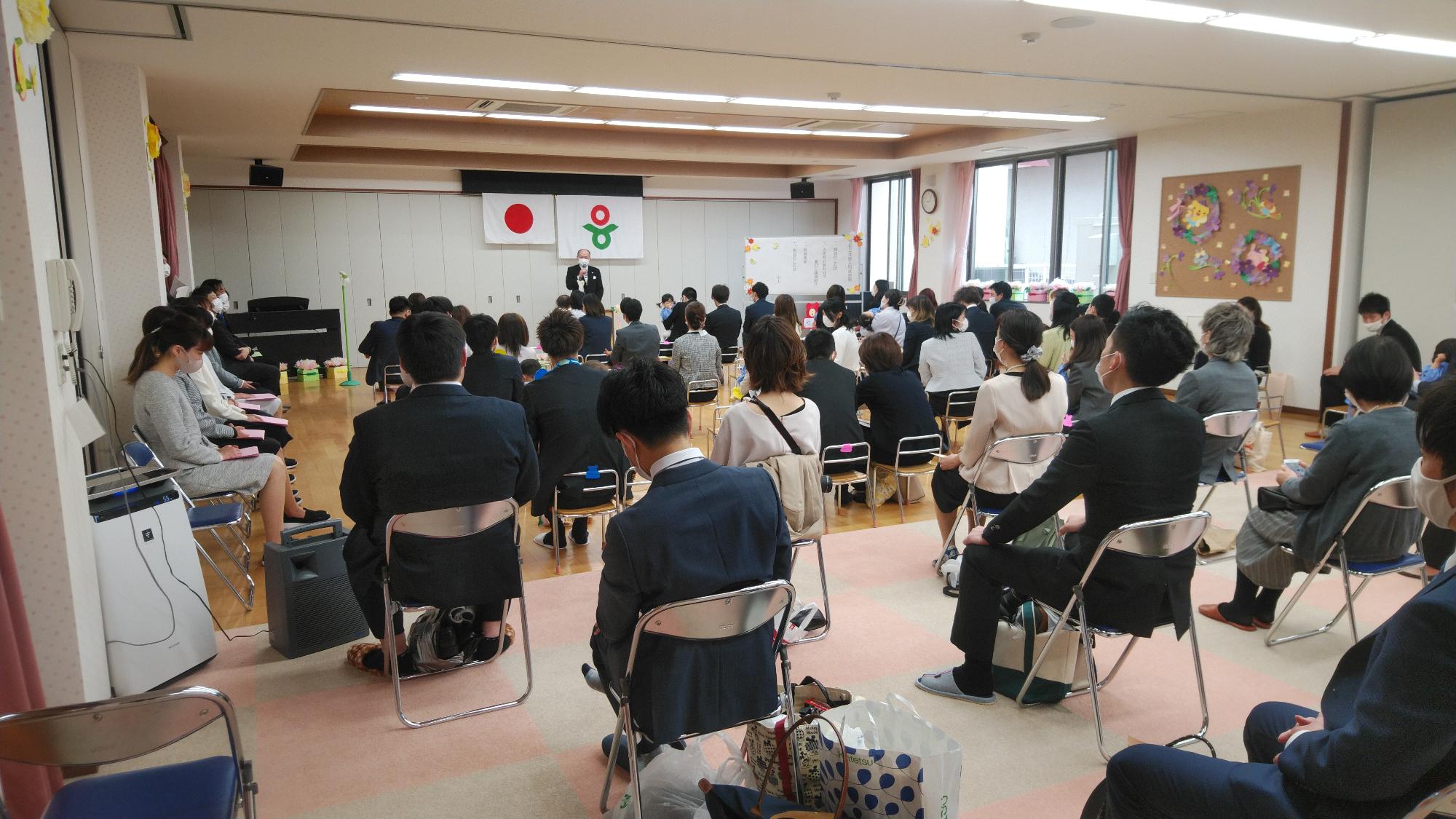 磐城第2保育所入所式開催の様子