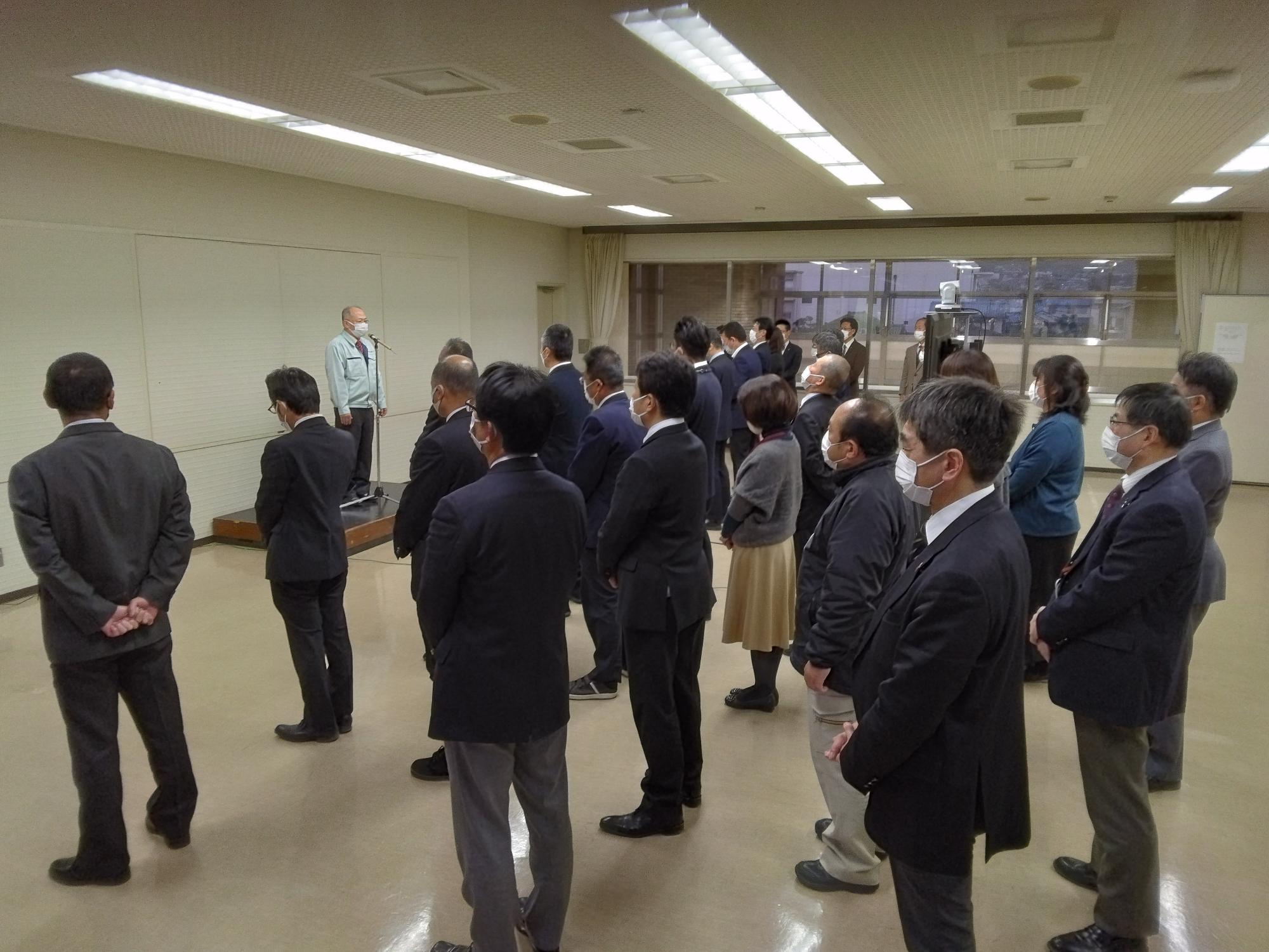 令和3年度仕事納め式の様子