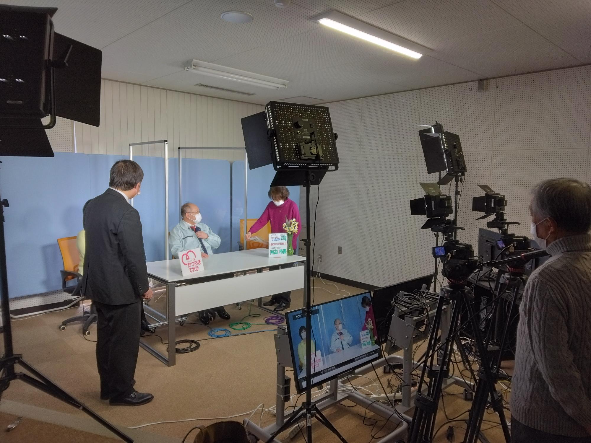 中央公民館のスタジオの様子