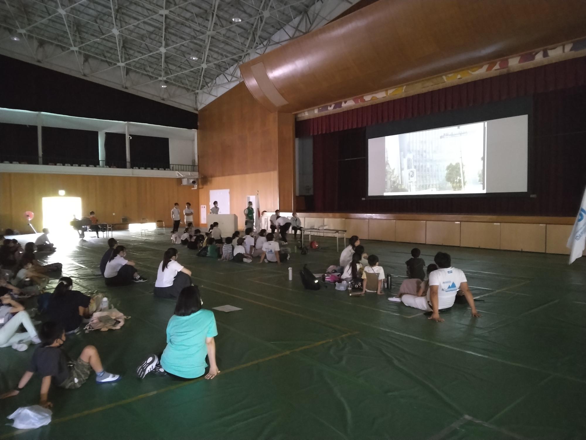 防災クイズの様子