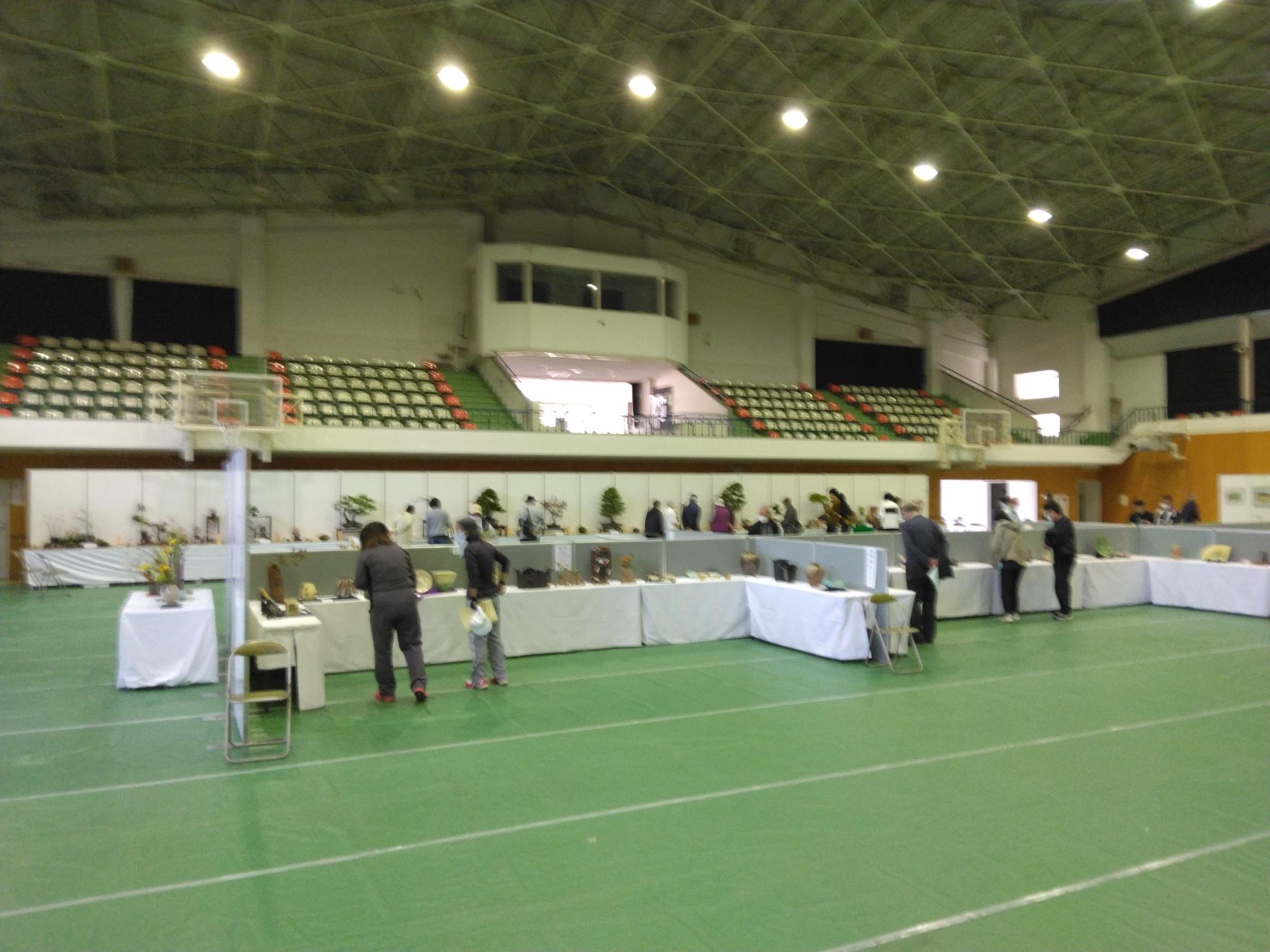 葛城市文化祭作品展示の様子