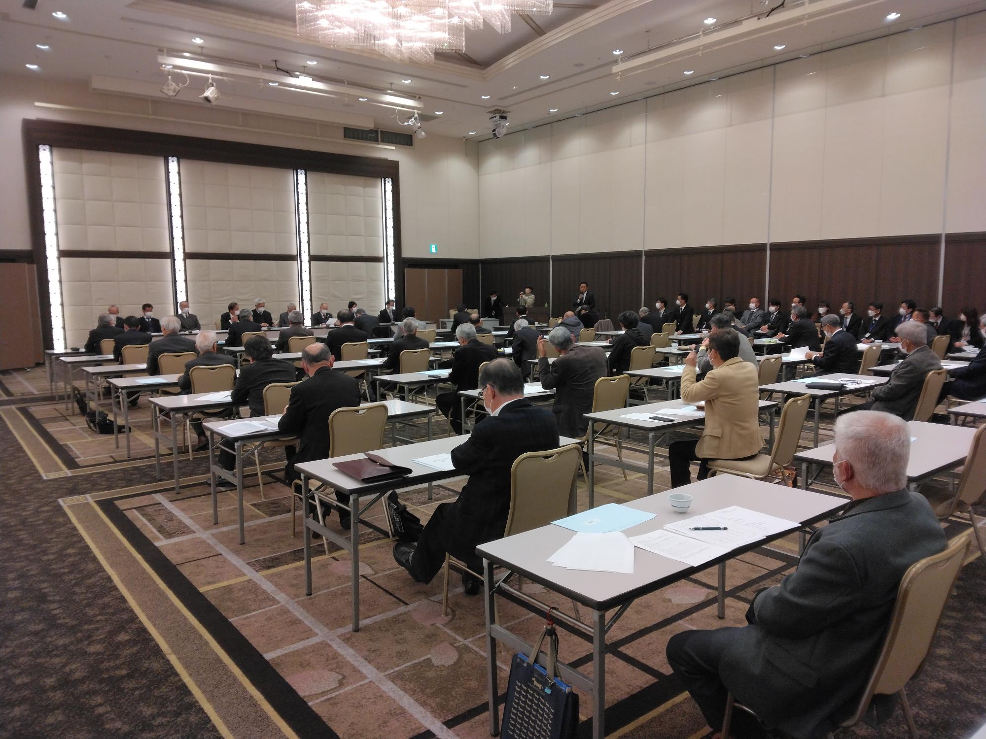葛城市区長会開催の様子