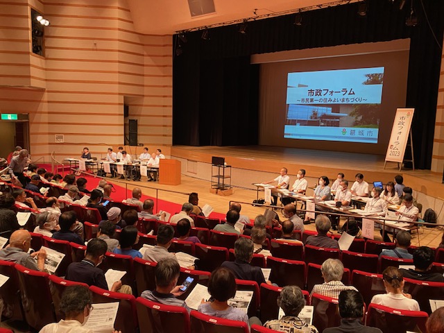 市政フォーラム2023(忍海小学校区)の様子