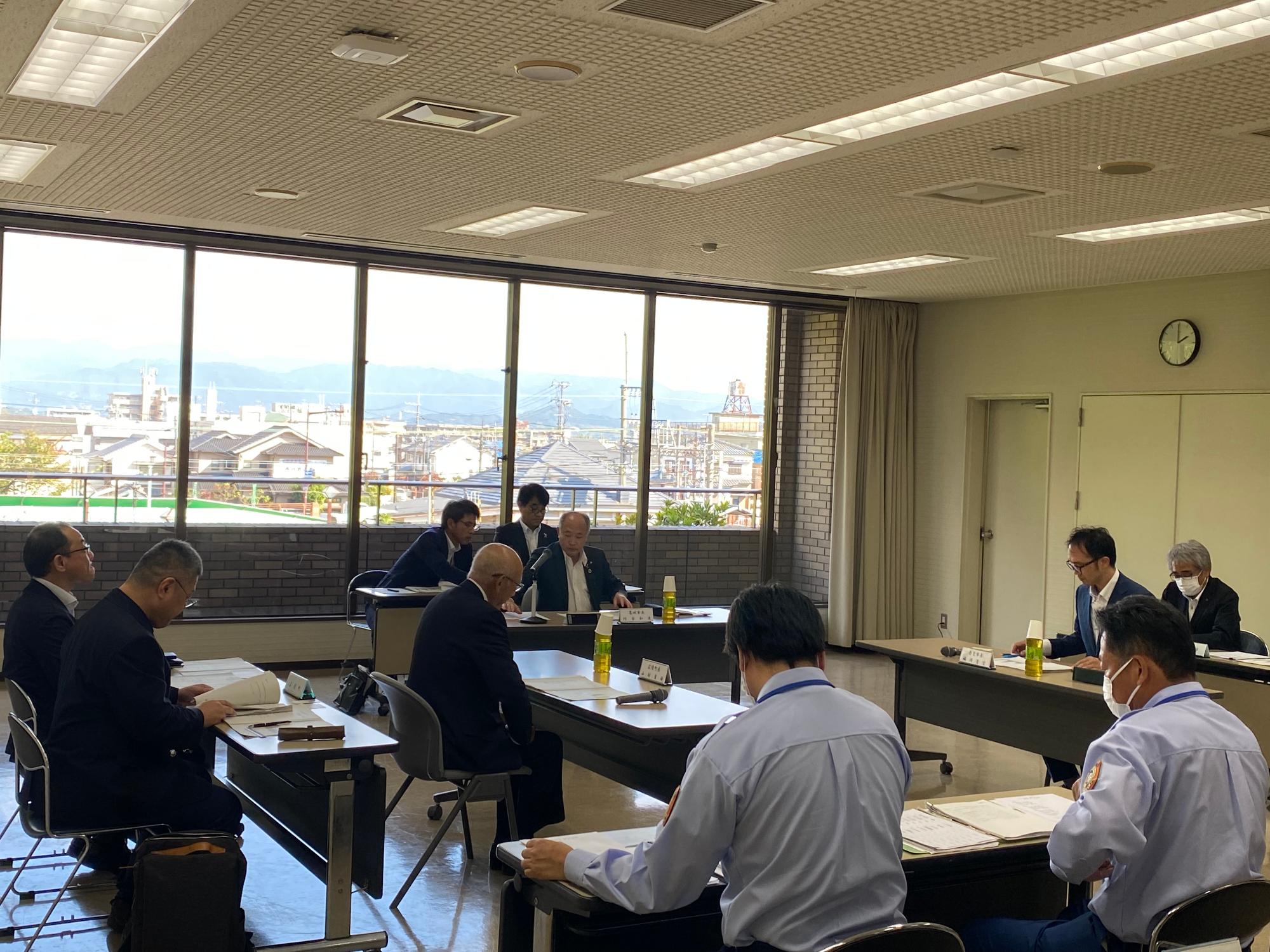奈良県広域消防組合第5区分会議の様子