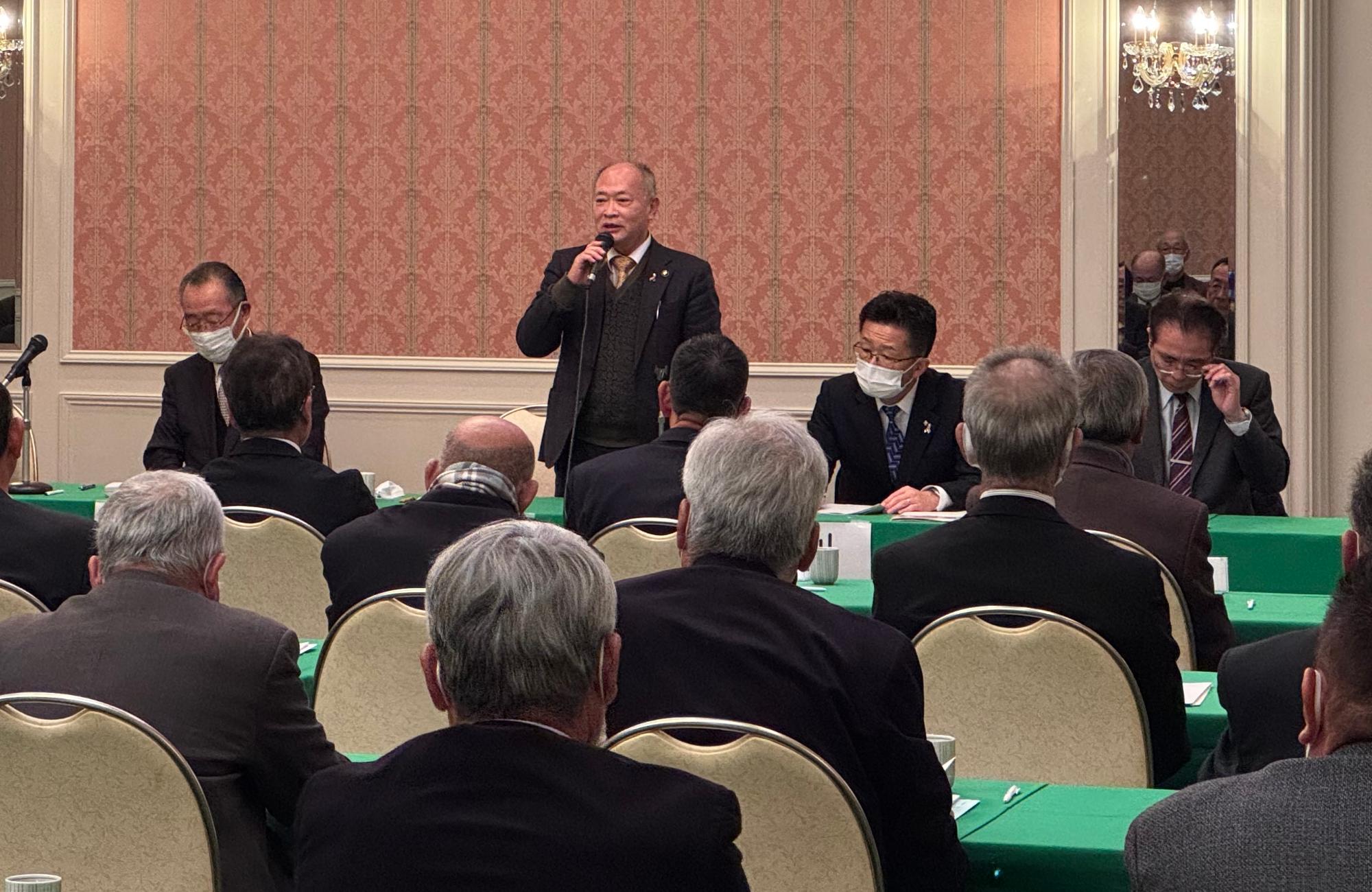 葛城市区長会の様子