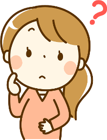 心配そうな妊婦