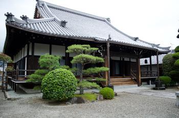 境内より撮影された現徳寺本堂の外観の写真