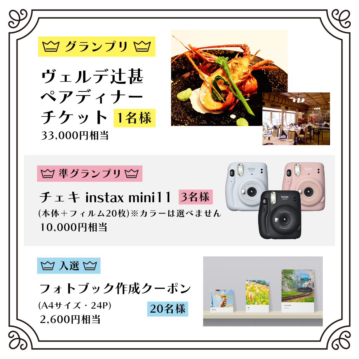フォトコンテスト賞品