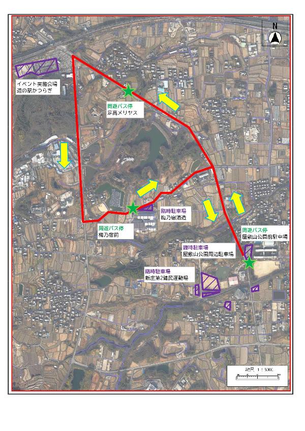 臨時駐車場_バス路線図
