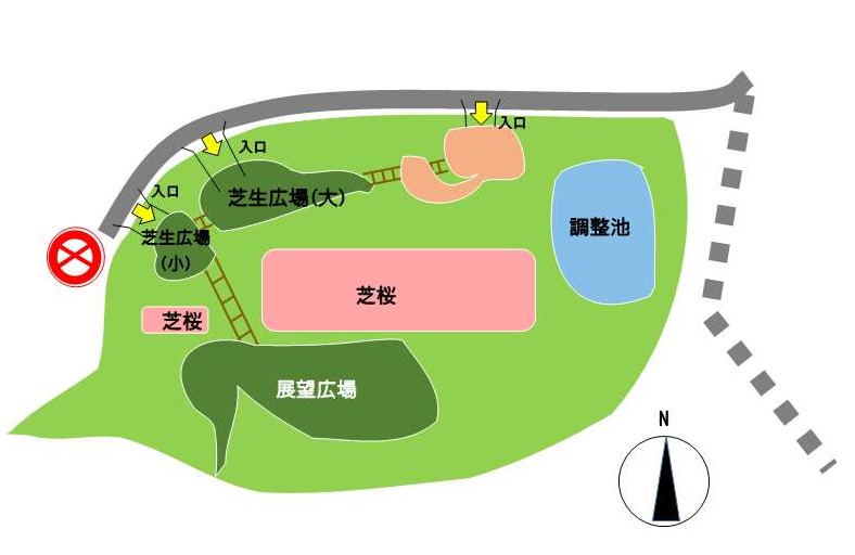 しあわせの森公園・案内図