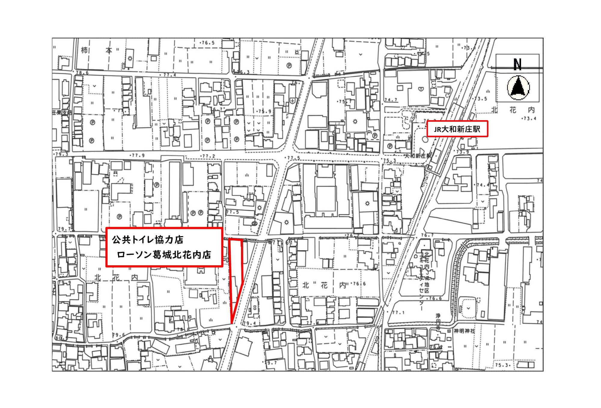 公共トイレ位置図