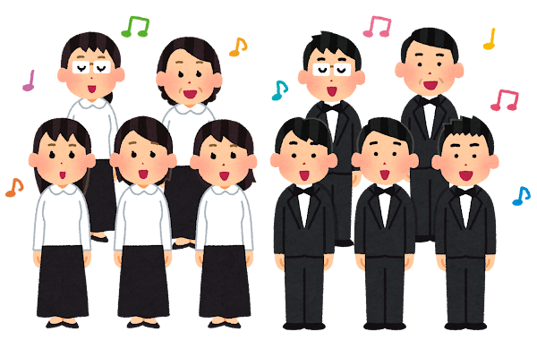 合唱のイラスト