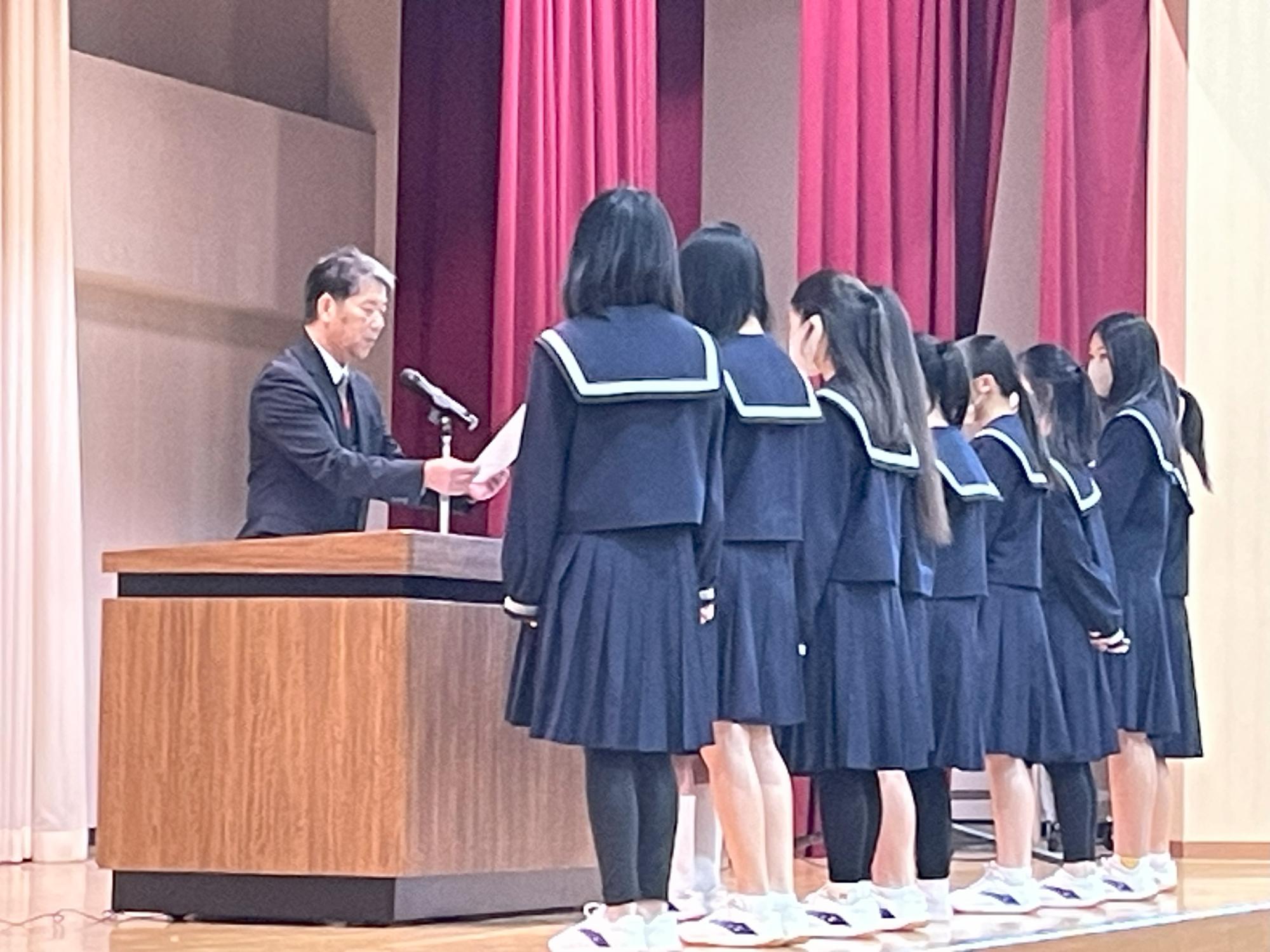 表彰伝達