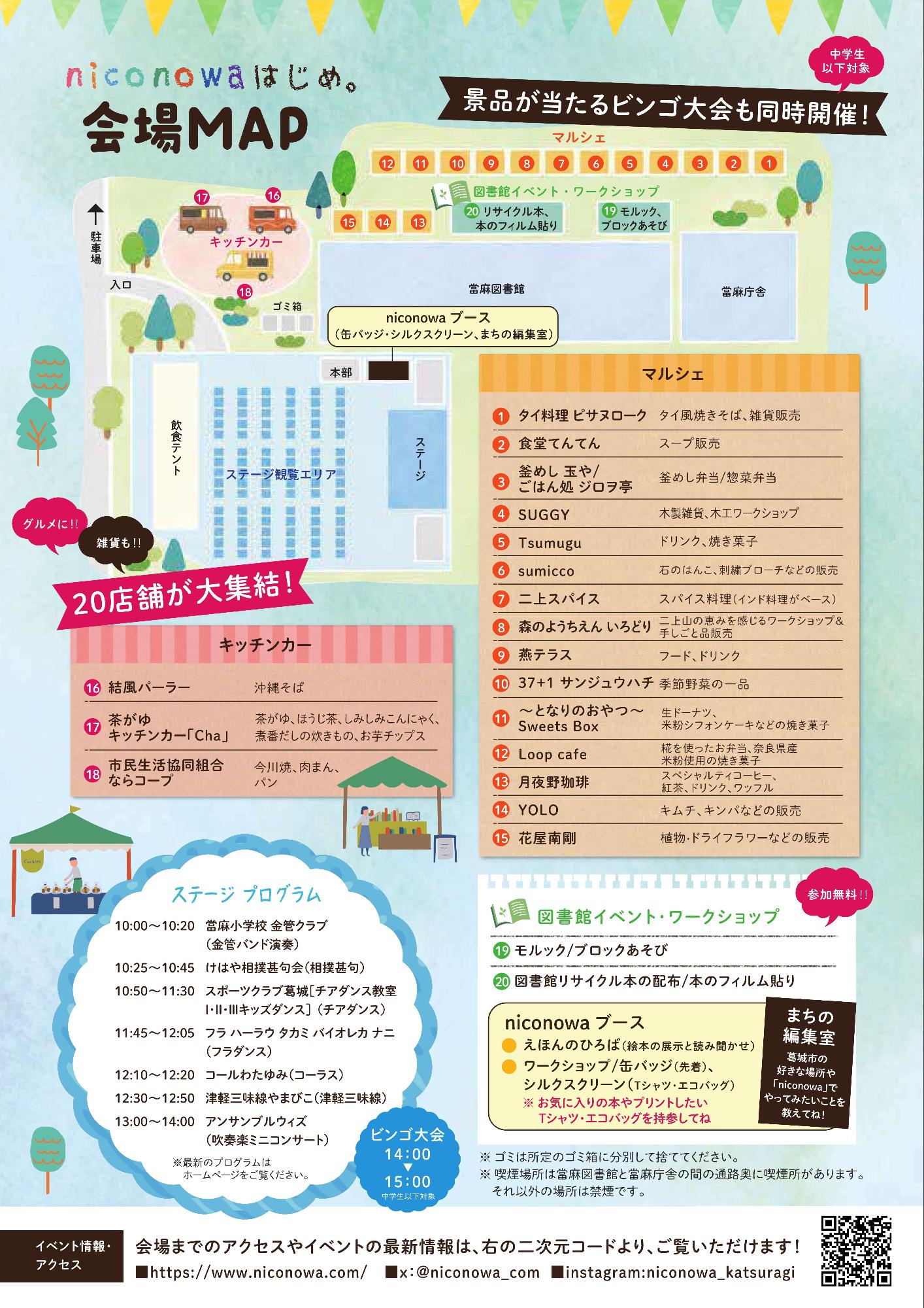 niconowaはじめ。チラシ(裏)