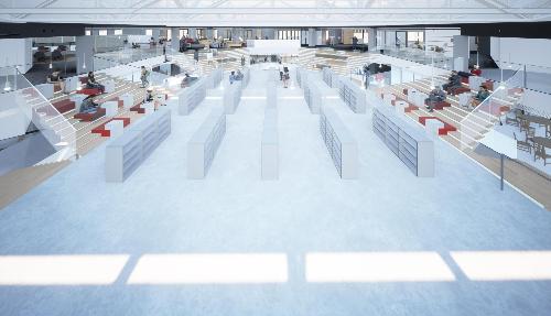 (仮称)當麻複合施設の中2階イメージ