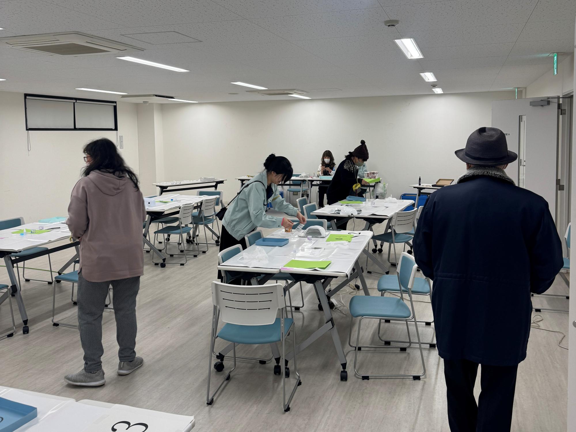 秋の天体観測の様子