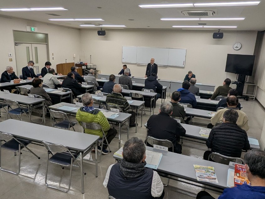 葛城市農業経営化推進委員会支部長会の様子