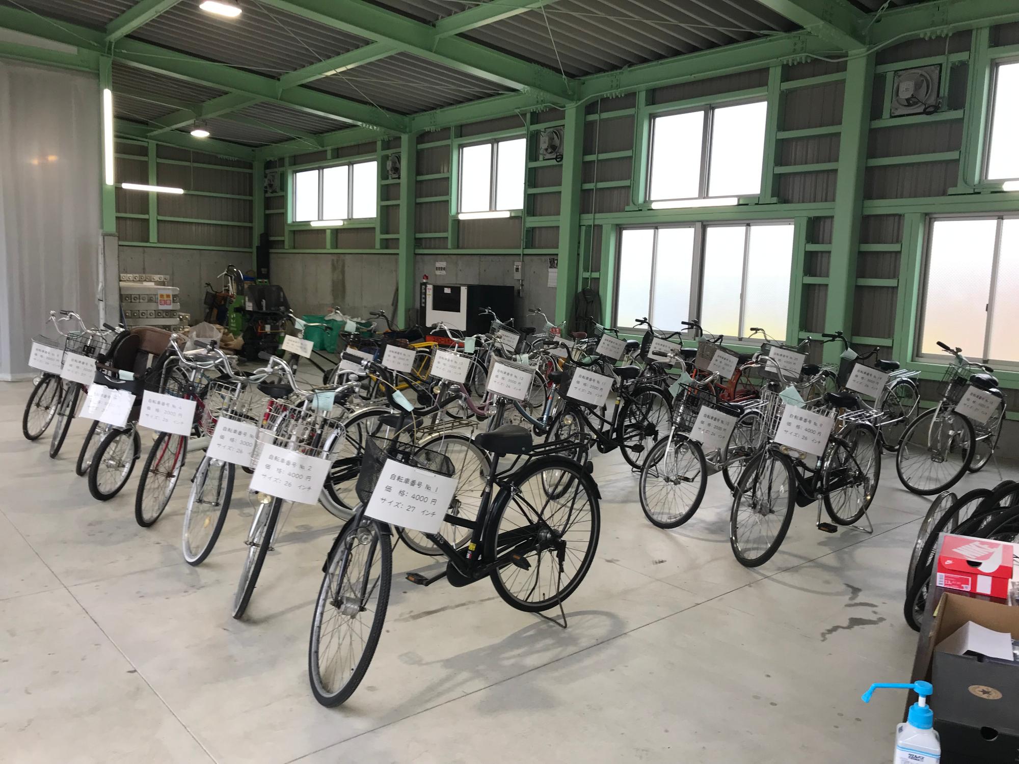 過去の自転車リサイクルフェアの写真