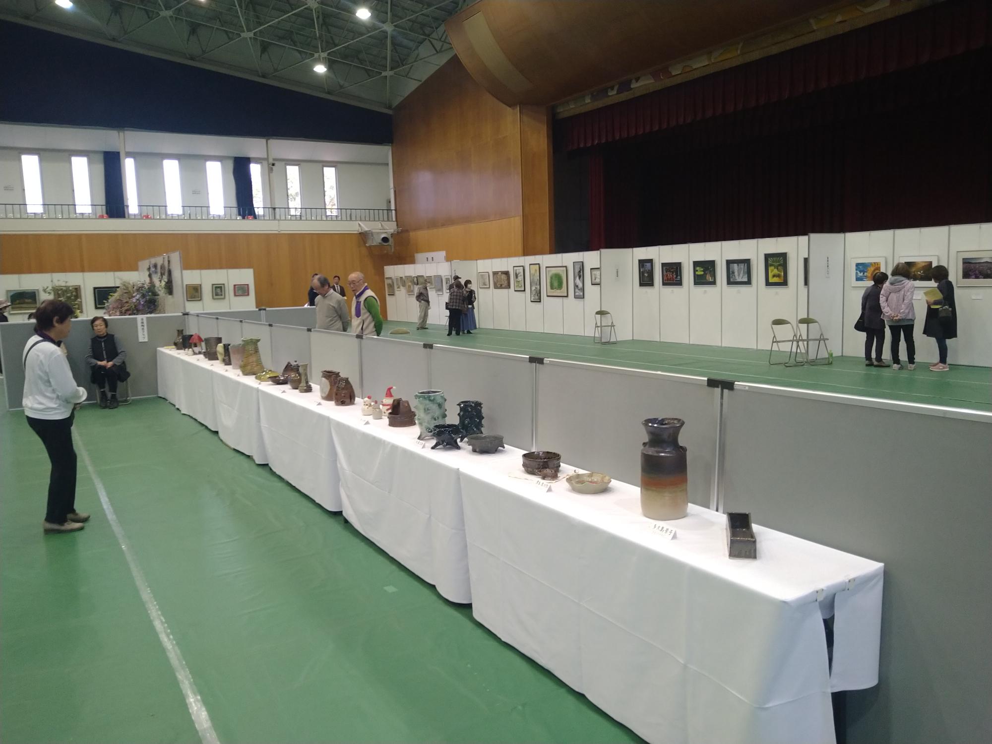 葛城市文化協会文化祭の様子