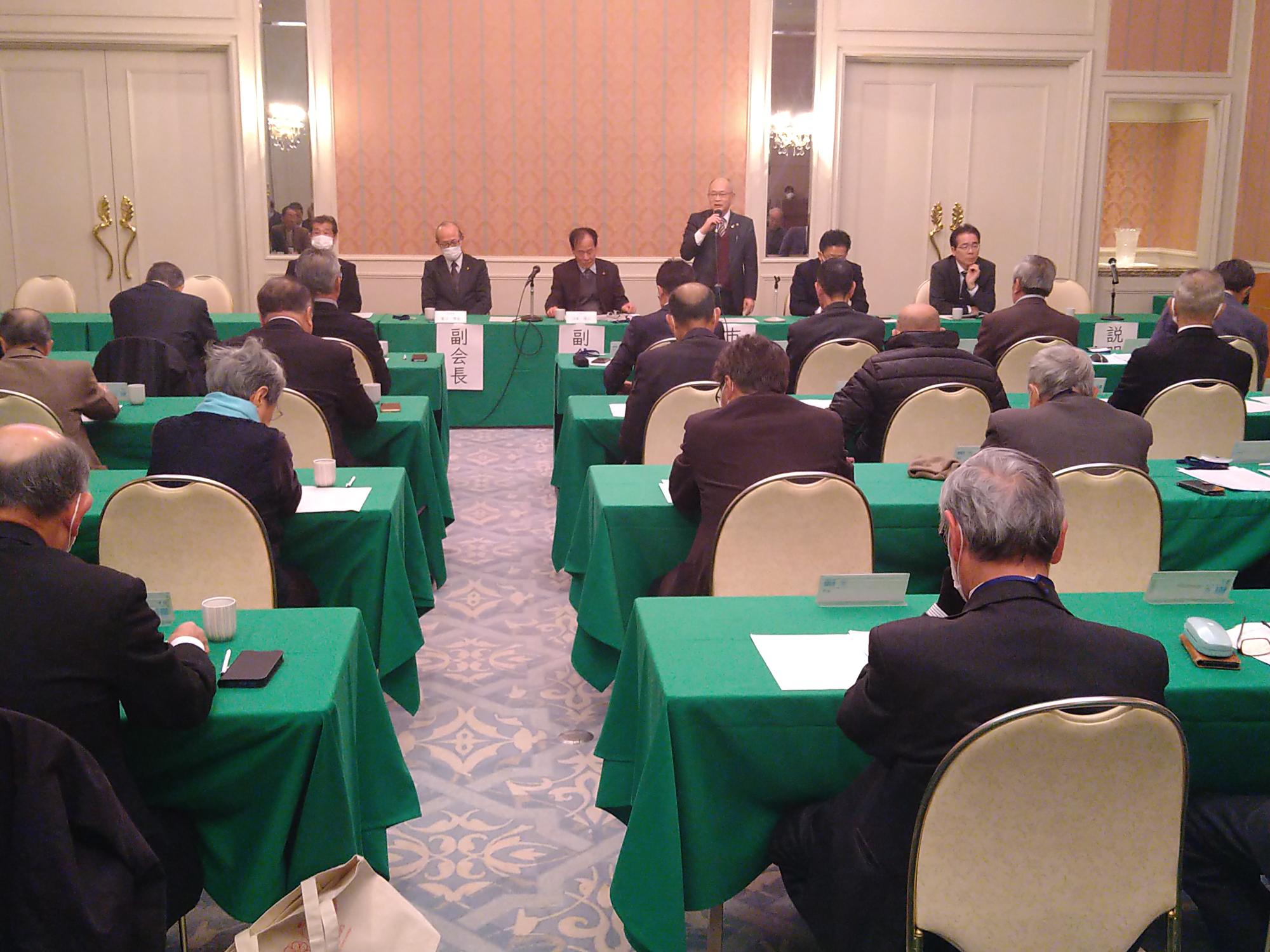 葛城市区長会の様子
