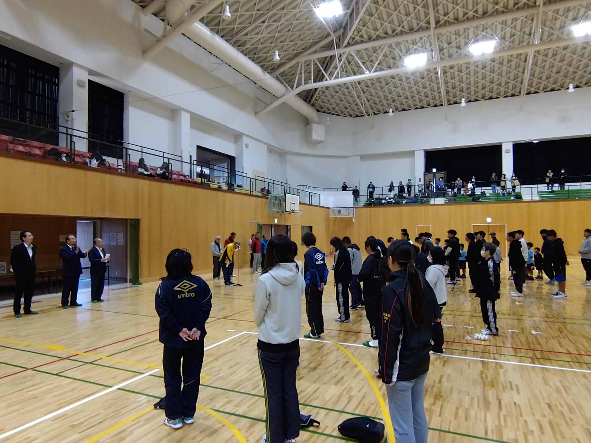 秋季スポーツ大会開会式の様子