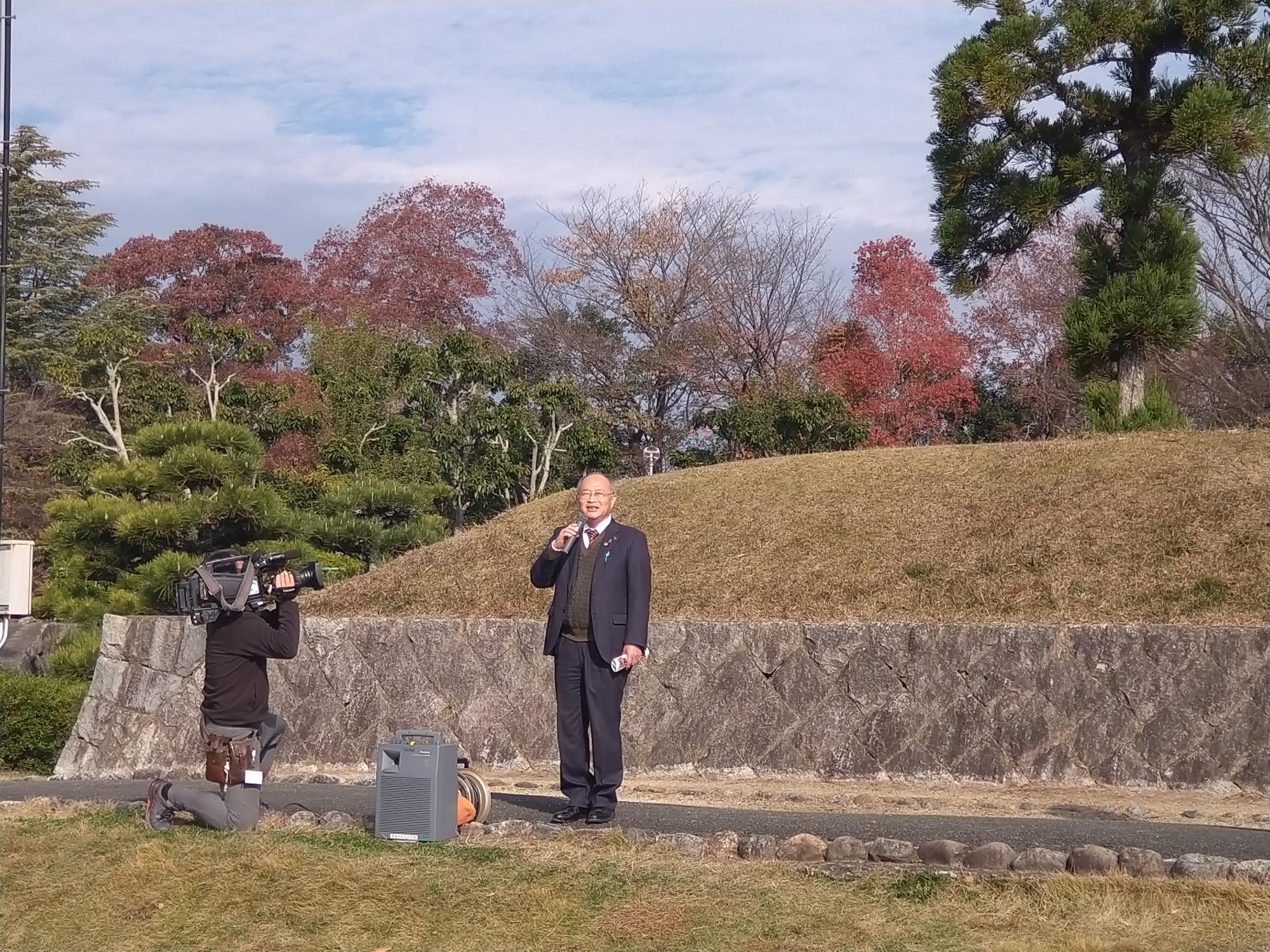 山麓ウォークの様子