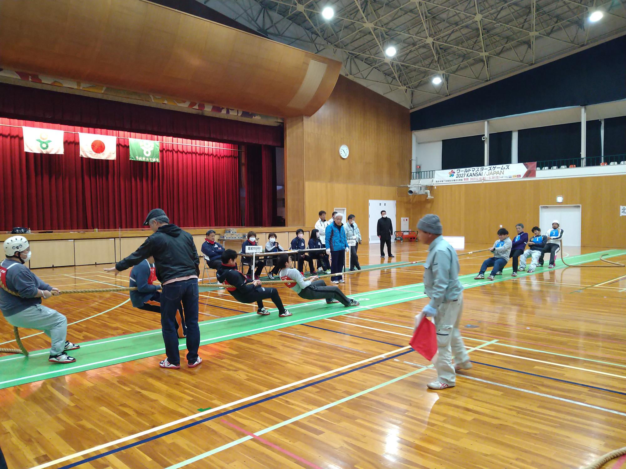 葛城市民綱引大会の様子