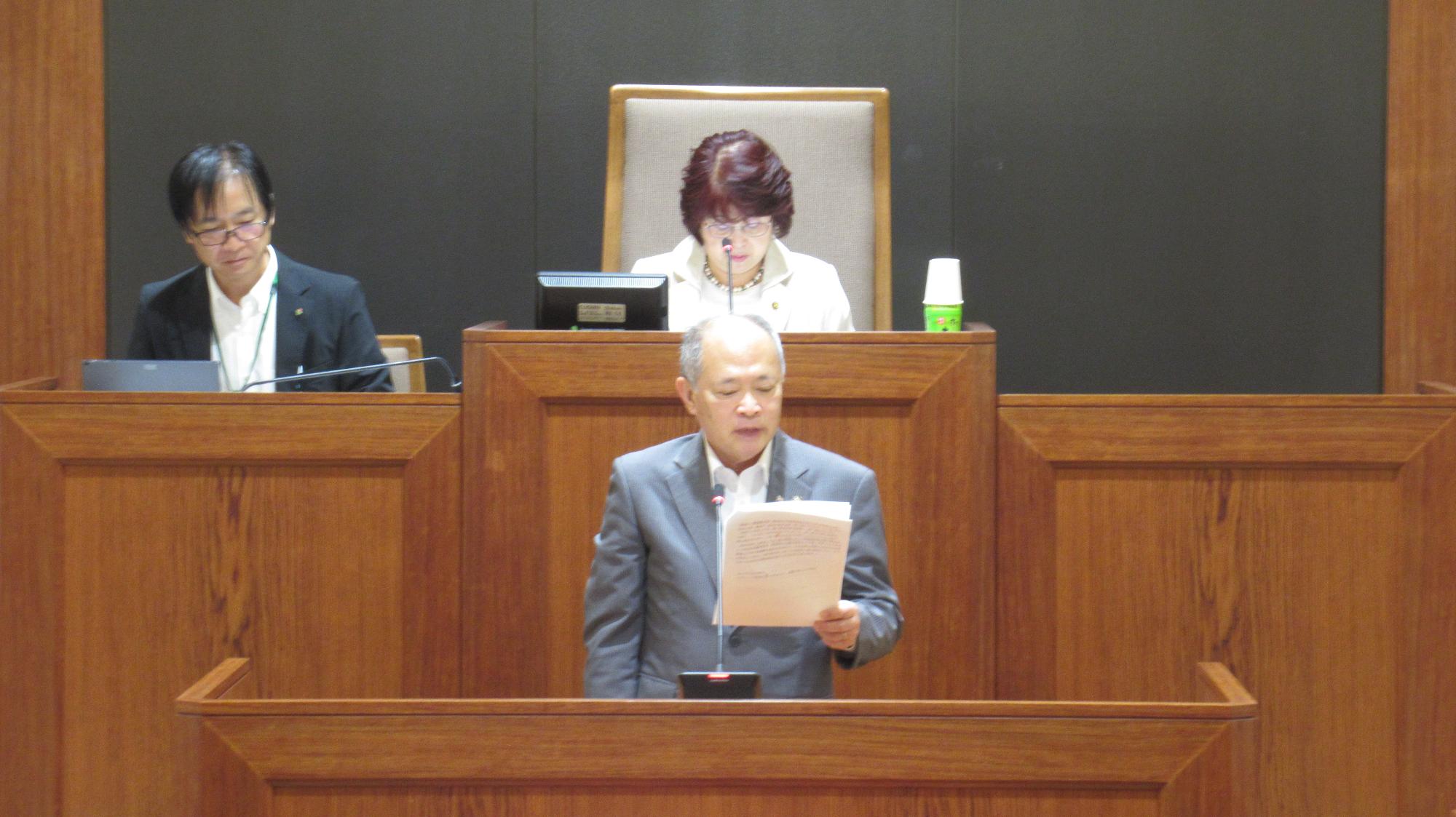 市議会6月議会開会の様子
