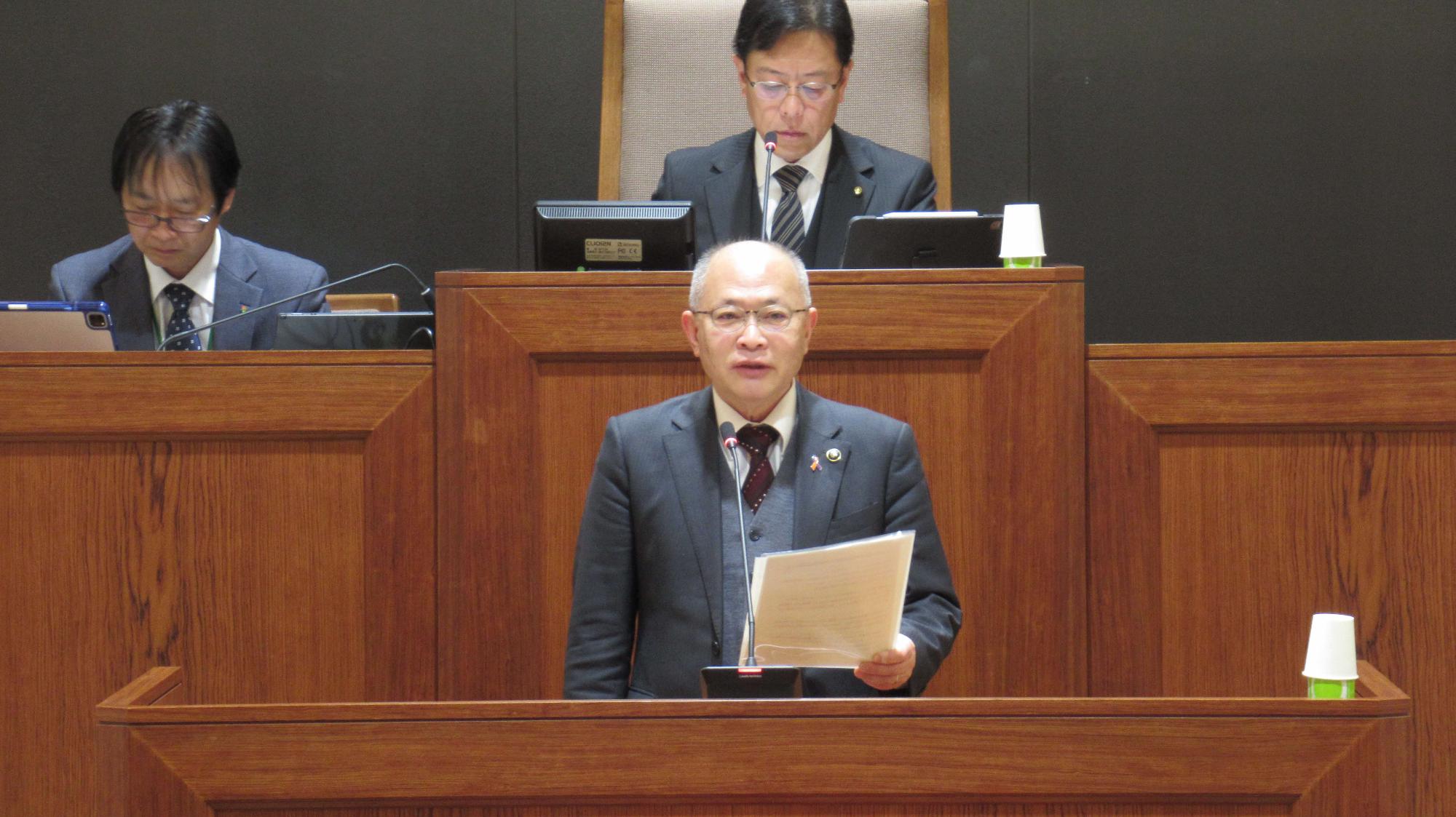 市議会3月議会開会の様子