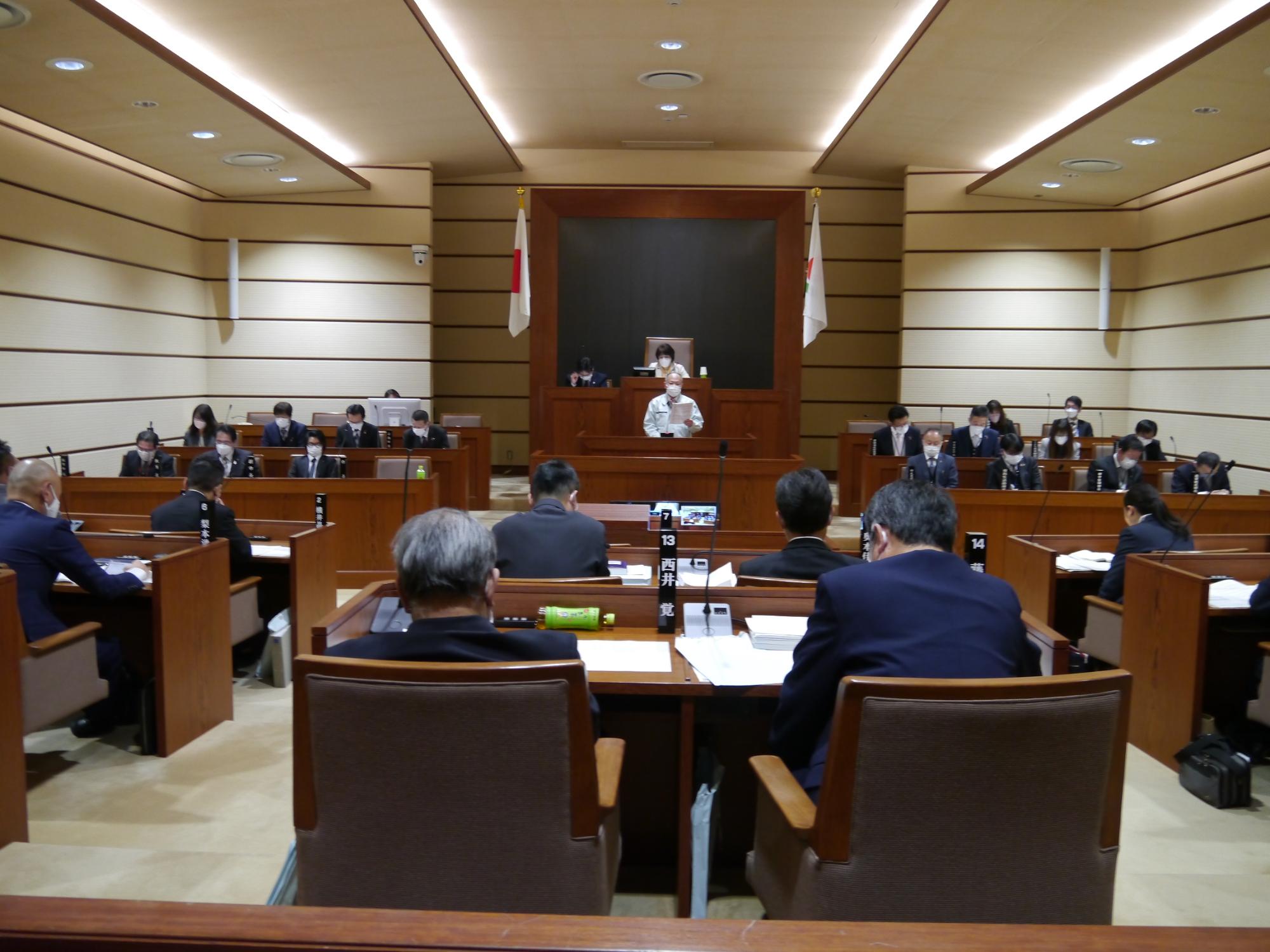 3月市議会定例会の様子