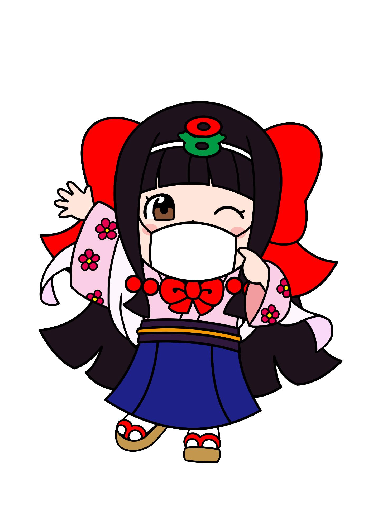 蓮花ちゃんマスクイラスト