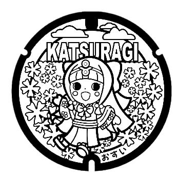 蓮花ちゃんマンホール蓋