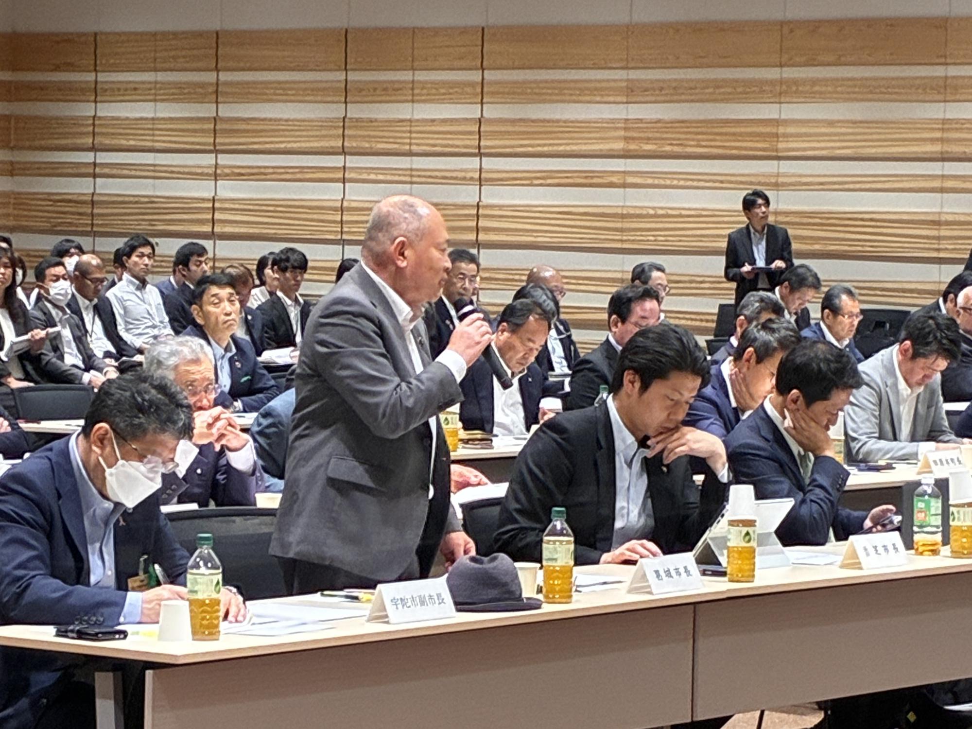 奈良県市町村長サミットの様子