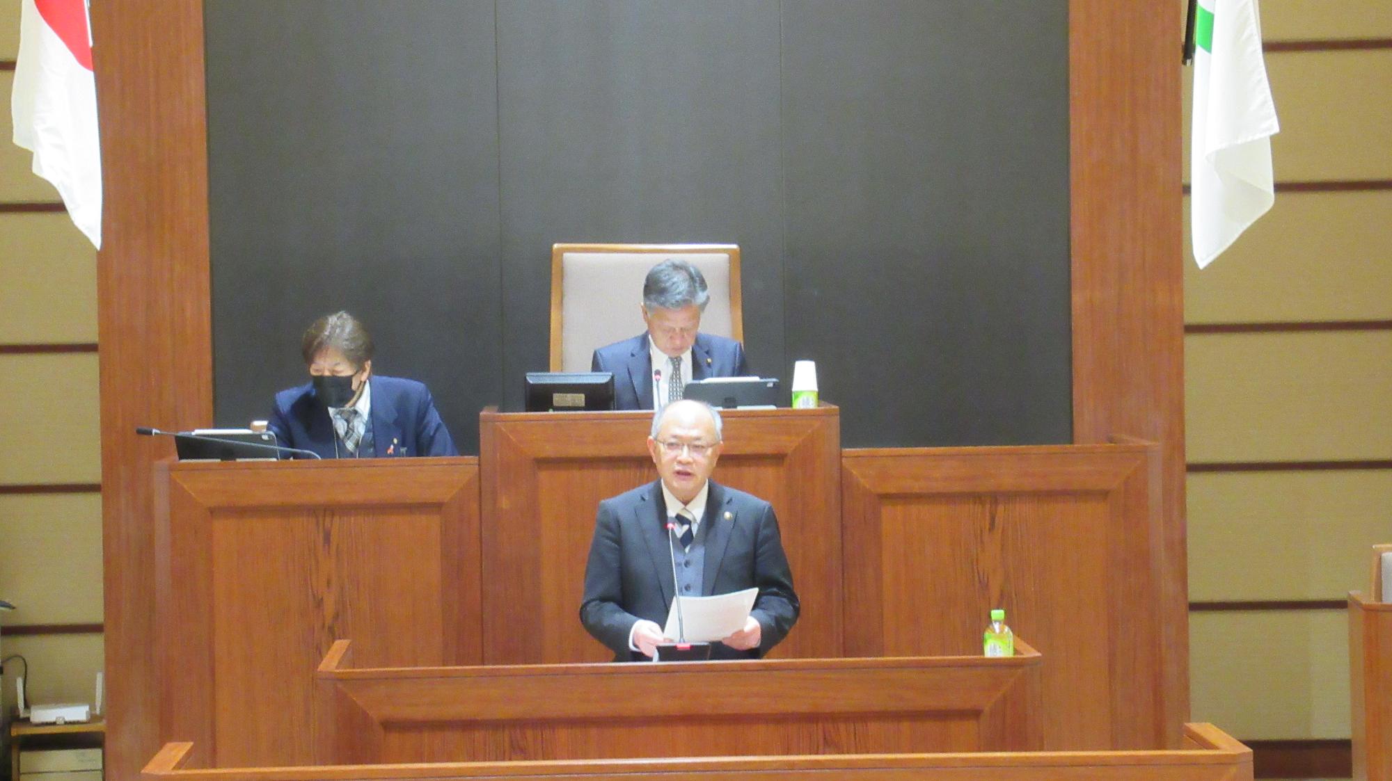 市議会3月議会開会の様子