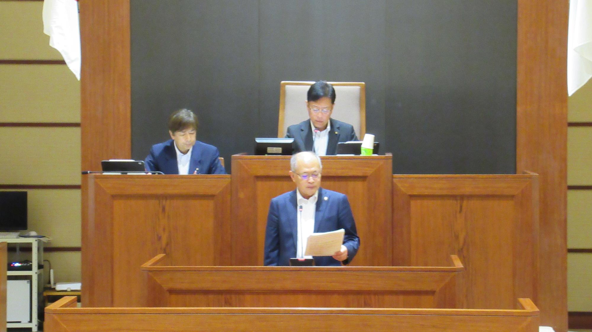 市議会6月議会開会の様子